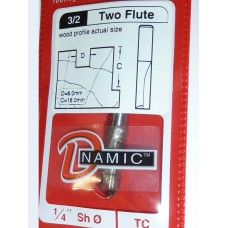 Carbide Tip Slot Drill - Straight 2 Flute 6mm Dia 1/4" Shank