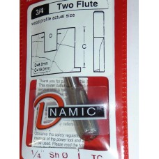Carbide Tip Slot Drill - Straight 2 Flute 8mm Dia 1/4" Shank
